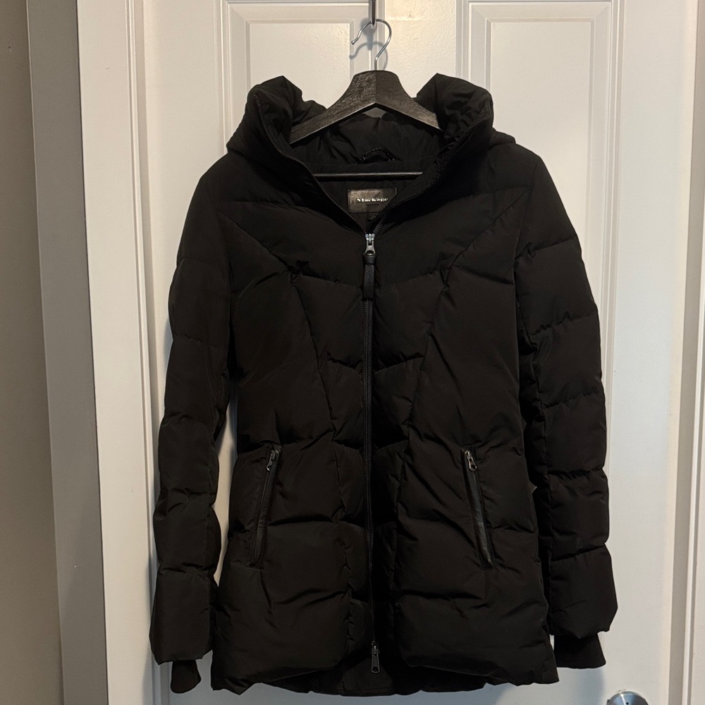Mackage Black Hooded Puffer Jacket